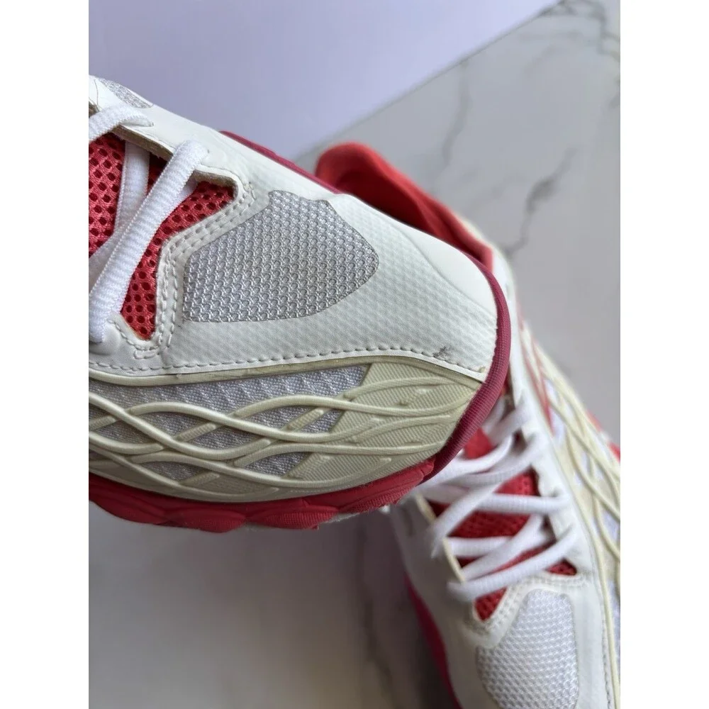 Mizuno Wave Enforce Tour AC Tennis Shoes Womens Size 9 White Coral Red Sneakers
